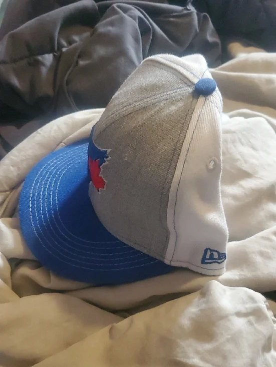 New Era Gray and Blue Toronto Blue Jays Snapback Hat... - Picture 2 of 4